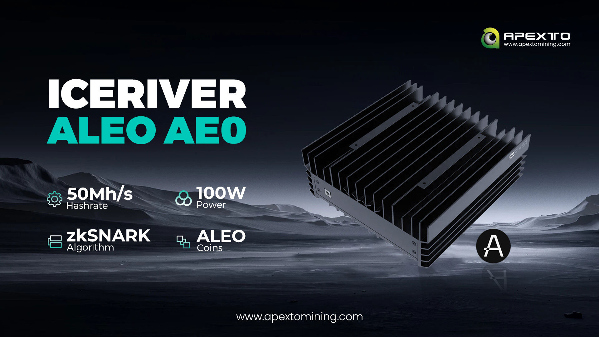 Buy China Wholesale Iceriver Ae0 50mh/s 100w Aleo Miner Zksnark Algorithm  Home Mining Aleo Coin & Iceriver Aleo Ae0 $399 | Globalsources.com
