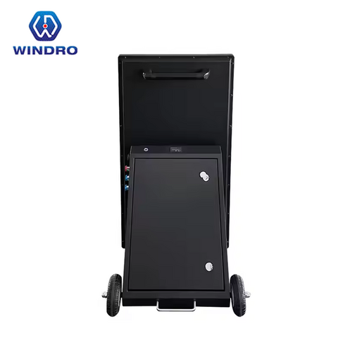 Lieferant, 55" mobile Outdoor-LCD-Werbedisplay mit Akku, Digital Signage Poster für Restaurant-Werbespieler