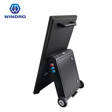 Lieferant, 55" mobile Outdoor-LCD-Werbedisplay mit Akku, Digital Signage Poster für Restaurant-Werbespieler