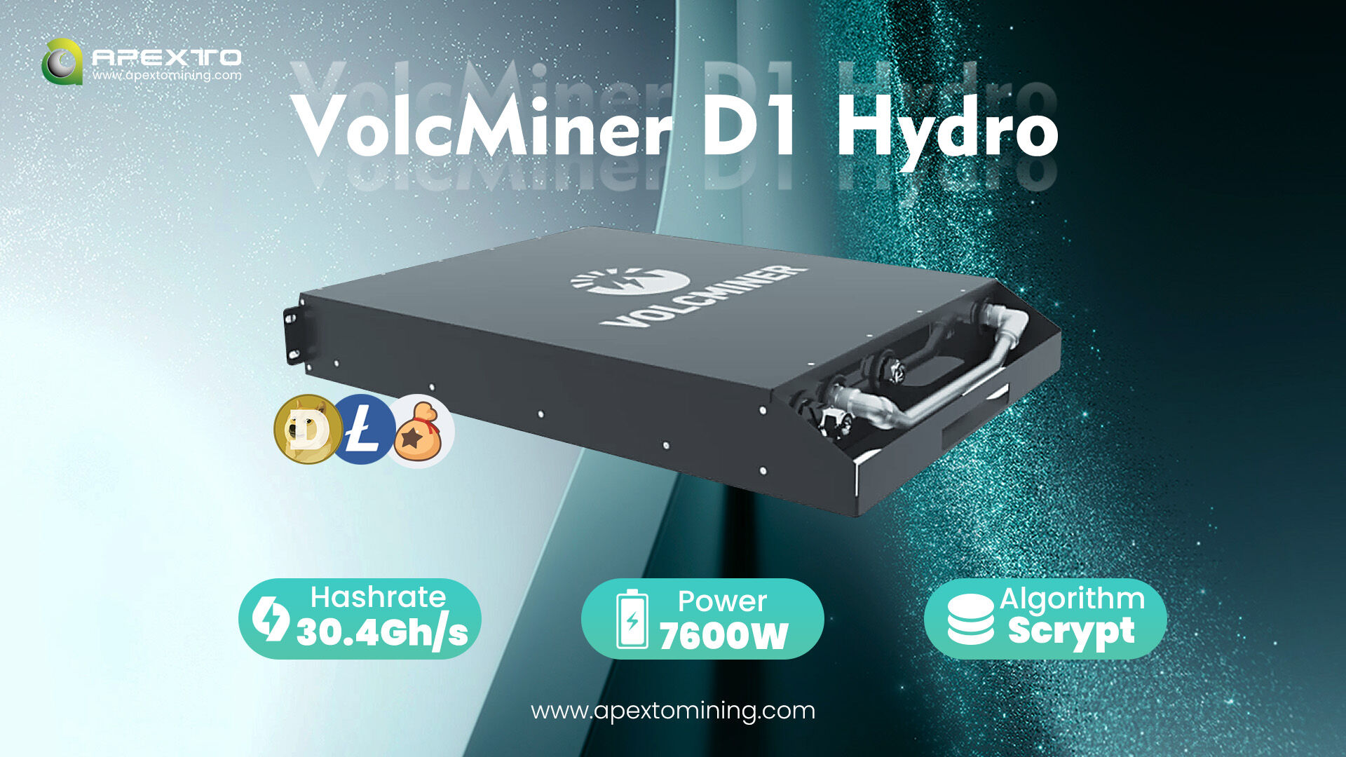 Bulk Buy China Wholesale New High Profitable Ltc Doge Miner Volcminer D1  Hydro 30.4 Gh/s Ltc Doge Miner $1289 from Shenzhen Apexto Electronic Co.,  Ltd | Globalsources.com