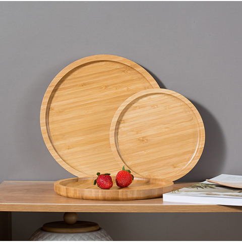 Serviertablett aus Holz, Bambustablett für die Verwendung von Lebensmitteln in der Küche