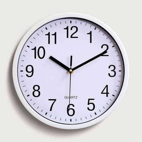 Reloj de pared moderno de metal de aluminio con esfera impresa personalizada, reloj de cuarzo redondo decorativo