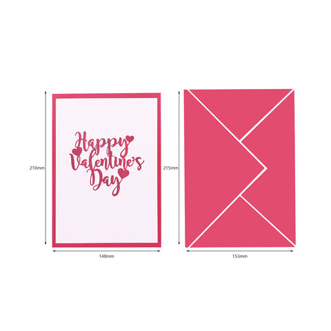 Cartes de vœux pop-up 3D "Je t'aime" Cadeau de Saint-Valentin pour enfants - Cartes pop-up personnalisées en gros