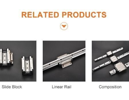 Linear Guide Rails With Block Slider Bearings Guideway Hgh20 Hgh25 ...