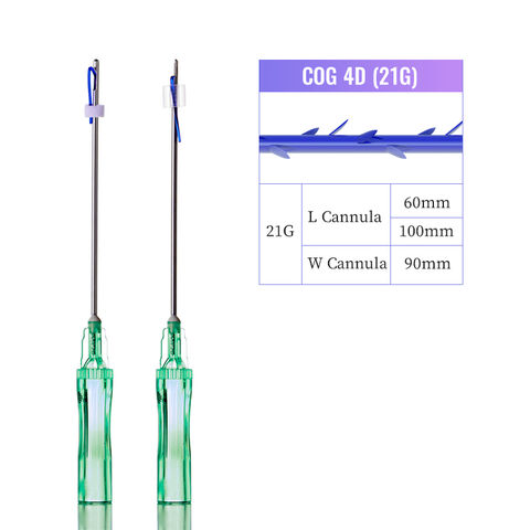 Resorbierbares 21g L W Kanülen Cog 4D PDO Fadenlifting zur Faltenentfernung und Hautverjüngung