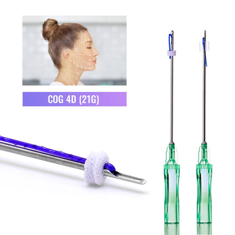 Resorbierbares 21g L W Kanülen Cog 4D PDO Fadenlifting zur Faltenentfernung und Hautverjüngung