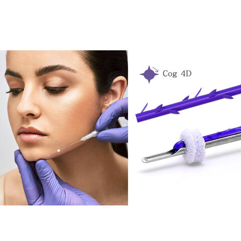 Resorbierbares 21g L W Kanülen Cog 4D PDO Fadenlifting zur Faltenentfernung und Hautverjüngung