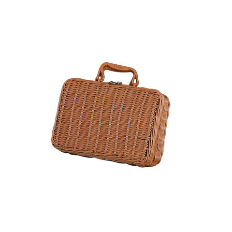 Cajas de Regalo Vintage de Mimbre para Mini Almacenamiento