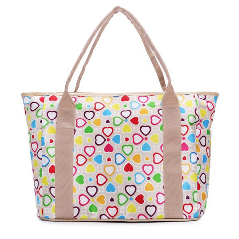 Bolsos de poliéster de moda color rosa - Bolsos de mano al por mayor
