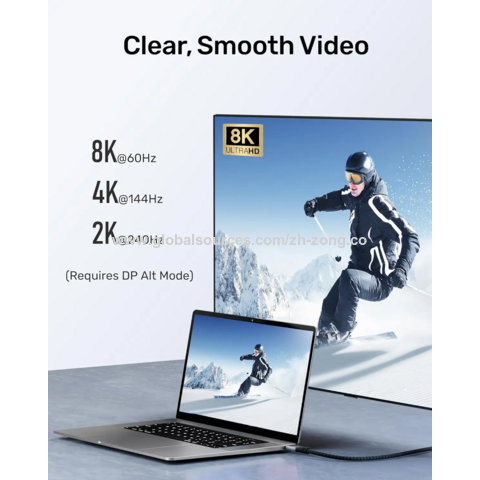 Cable USB4 de alta calidad de 240W, conector en ángulo tipo C a tipo C, compatible con carga de 8K60HZ, Mac, teléfono, 40G, 48V 5A, para uso en teléfonos móviles