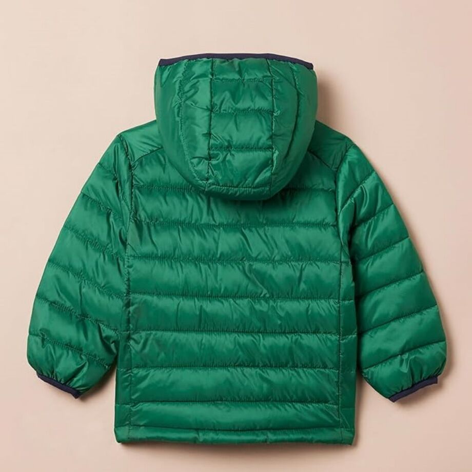 SEAUR Kinderen Pufferjas Jongens Parka Katoen Gewatteerd, Blauw, 9-10 jaar