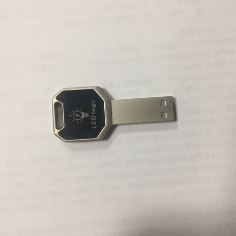 Nouvelle Clé USB en Métal avec LED Intelligente, Clé USB, Clé USB Flash