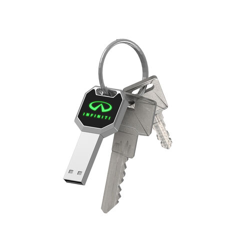 Nouvelle Clé USB en Métal avec LED Intelligente, Clé USB, Clé USB Flash