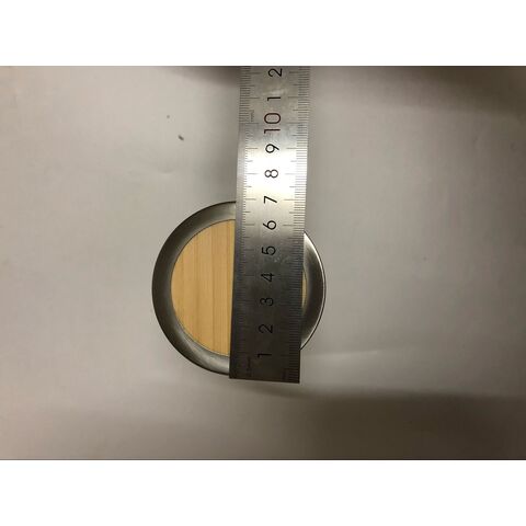 Garrafa térmica a vácuo de parede dupla em bambu e aço inoxidável