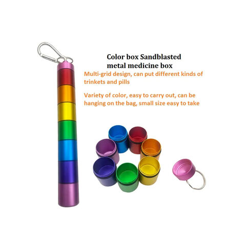 Hochwertiger 185*25mm Wochen-Pillen-Organizer für Reisen, 7-Tage-Pillendose mit einzigartigem offenem Design und großen Fächern - Ideal für Großhändler