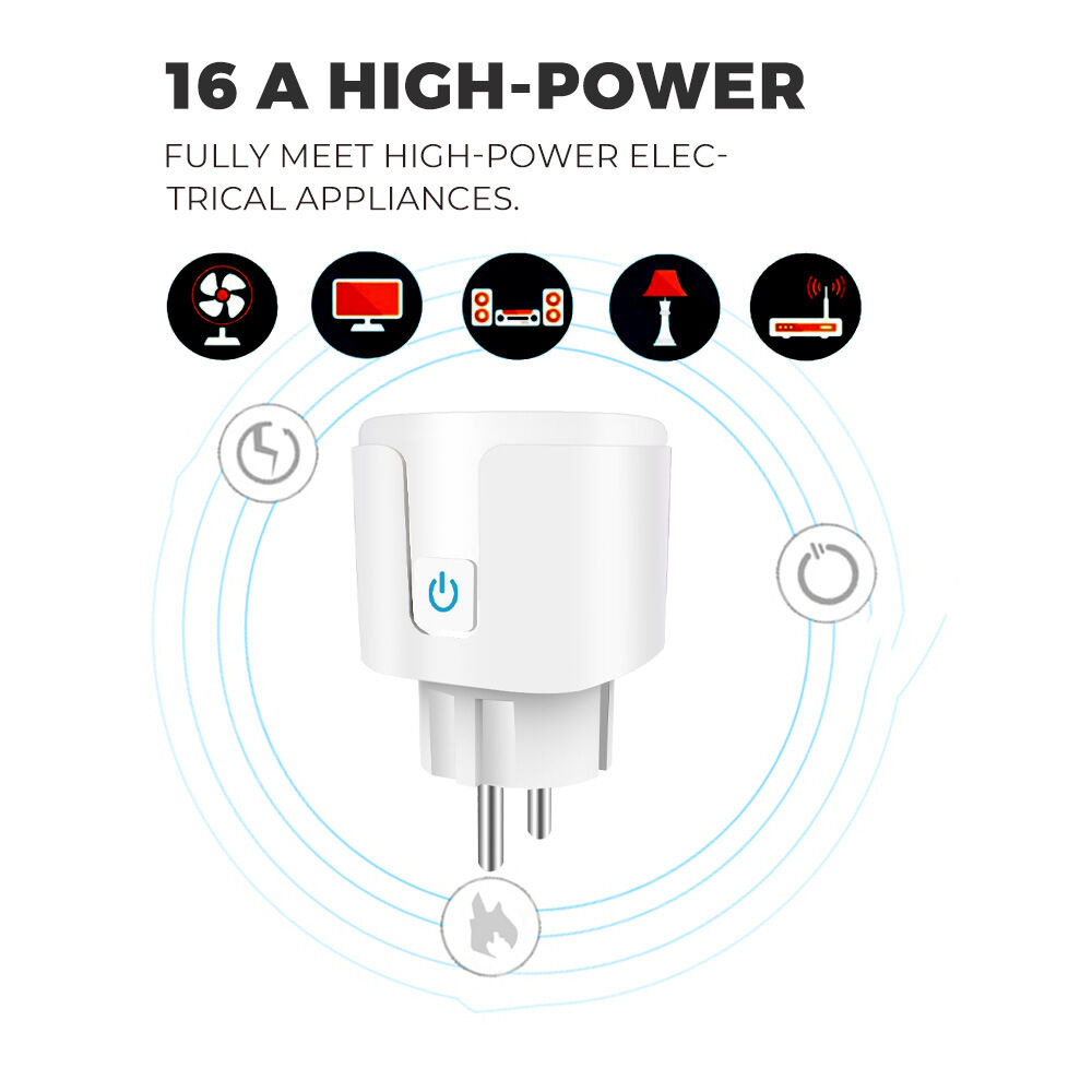 Vifi Socket Smart Home Wifi Socket 16a 22v Remote Control Graffiti App Voice Timing ...