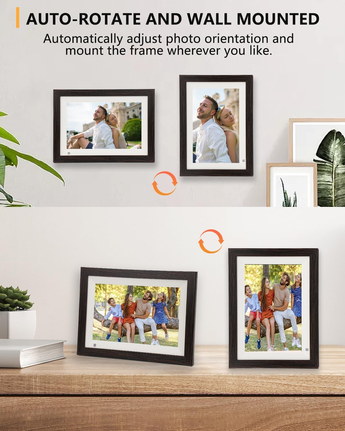 Computer Picture Frame Non-wifi T Share Picture 10.1 Inch Digital Photo Frame Touch Screen Ram ...