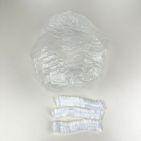 10 Pièces Bonnets de Douche Jetables, Bonnets de Cheveux en Plastique Transparent, Bonnets de Bain Épais et Imperméables pour Soin des Cheveux, Nettoyage pour Voyage à Domicile