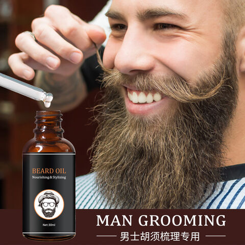 Aceite para barba 30ml cuidado aceite esencial Aceite para barba doble nutrición esencia para barba venta al por mayor