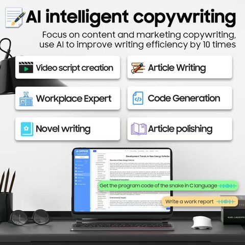 Souris Bluetooth sans fil intelligente avec saisie vocale IA, traduction Internet et recherche