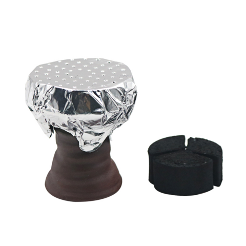 Feuilles d'aluminium prédécoupées pour narguilé shisha 12x12cm, prix de gros Chine, papier d'aluminium perforé pour narguilé shisha