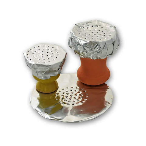 Feuilles d'aluminium prédécoupées pour narguilé shisha 12x12cm, prix de gros Chine, papier d'aluminium perforé pour narguilé shisha