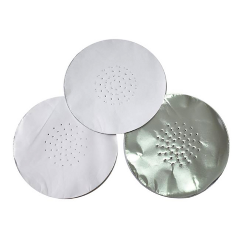 Feuilles d'aluminium prédécoupées pour narguilé shisha 12x12cm, prix de gros Chine, papier d'aluminium perforé pour narguilé shisha
