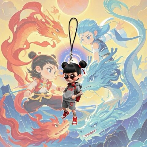 Chaveiros de Anime de Plástico por Atacado para Uso Diário, Acessórios Portáteis de Anime para Mulheres e Homens