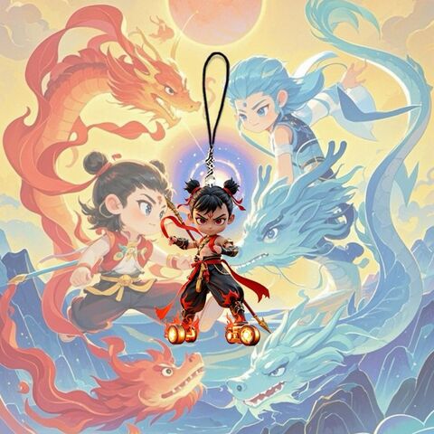 Chaveiros de Anime de Plástico por Atacado para Uso Diário, Acessórios Portáteis de Anime para Mulheres e Homens