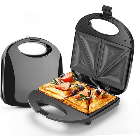 Appareil à Sandwich Électrique 2025 avec Plaques Antiadhésives, Grill Intérieur 750W pour Cuisine, Facile à Nettoyer
