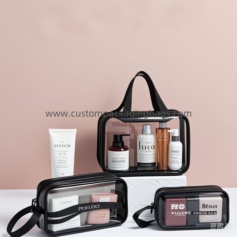 Sacs de Maquillage et Trousses de Toilette de Voyage Personnalisables en PVC/EVA - Parfaits pour Votre Marque