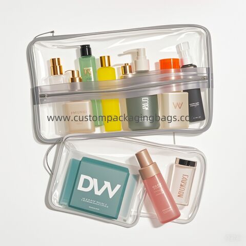 Sacs de Maquillage et Trousses de Toilette de Voyage Personnalisables en PVC/EVA - Parfaits pour Votre Marque