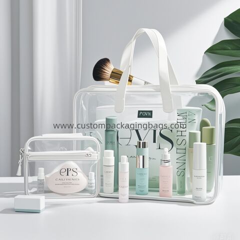Sacs de Maquillage et Trousses de Toilette de Voyage Personnalisables en PVC/EVA - Parfaits pour Votre Marque