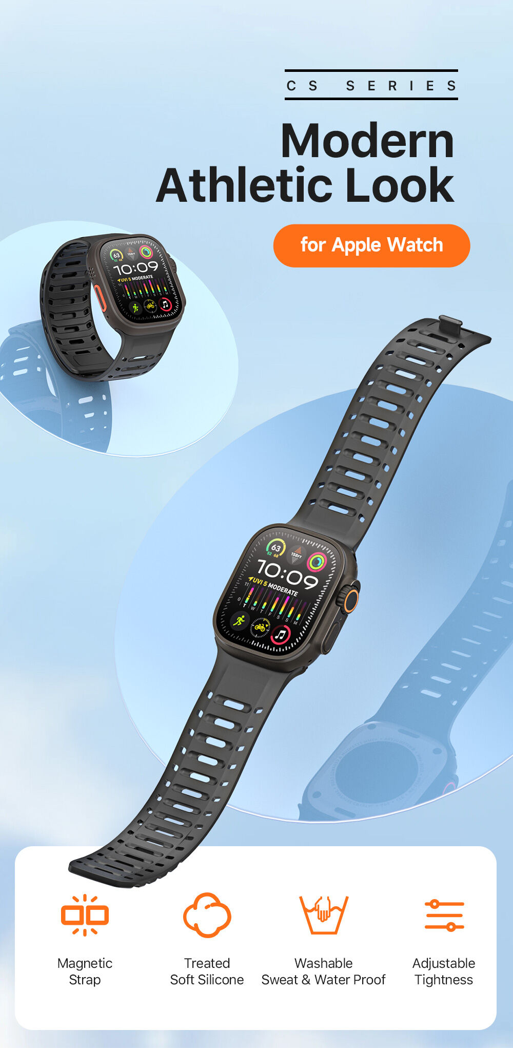 Cs Series Magnetic Silicone Iwatch Strap, Iwatch Strap - Buy Hong Kong ...
