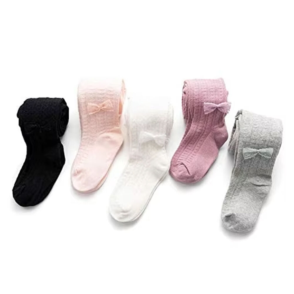 LA Active Girls' Baby Leggings - 3-Pack Cotton Non-Slip Tights For Newborns & Toddlers