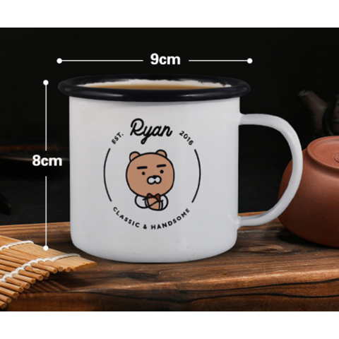 Taza de Camping Esmaltada Personalizada de Alta Calidad - Tazas de café esmaltadas a medida