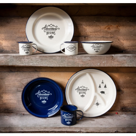 Taza de Camping Esmaltada Personalizada de Alta Calidad - Tazas de café esmaltadas a medida