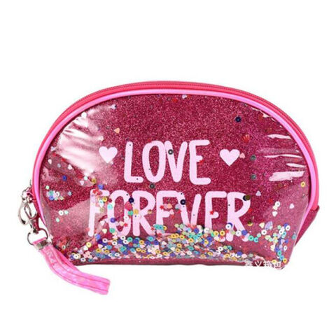 Tas Kosmetik Wanita, Organizer Makeup, Tas Perlengkapan Mandi Travel, Tas Kosmetik PVC Mengkilap