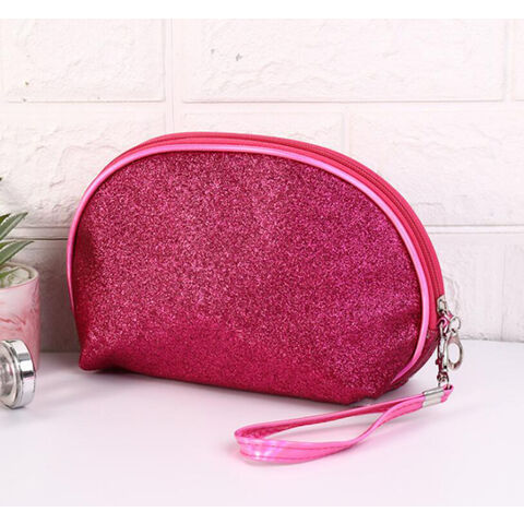 Tas Kosmetik Wanita, Organizer Makeup, Tas Perlengkapan Mandi Travel, Tas Kosmetik PVC Mengkilap