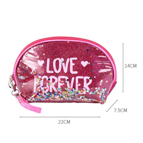 Tas Kosmetik Wanita, Organizer Makeup, Tas Perlengkapan Mandi Travel, Tas Kosmetik PVC Mengkilap