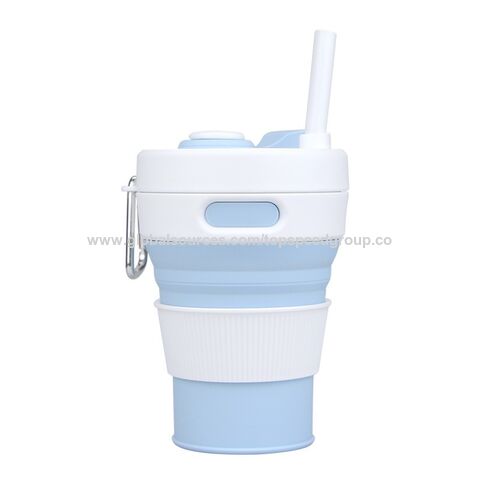 Vaso de agua de silicona plegable portátil de gran venta, hervidor de viaje deportivo portátil OEM