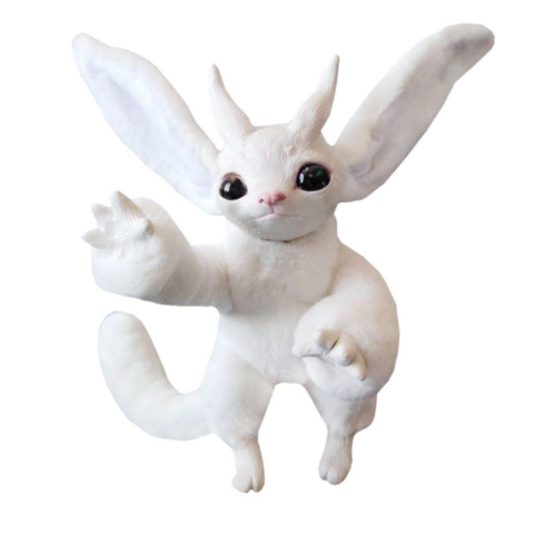 Male Bjd Art Doll Rabbit Chu Plush Latex White Fox White Male Bjd Art Doll Rabbit Chu Plush Latex White Fox White