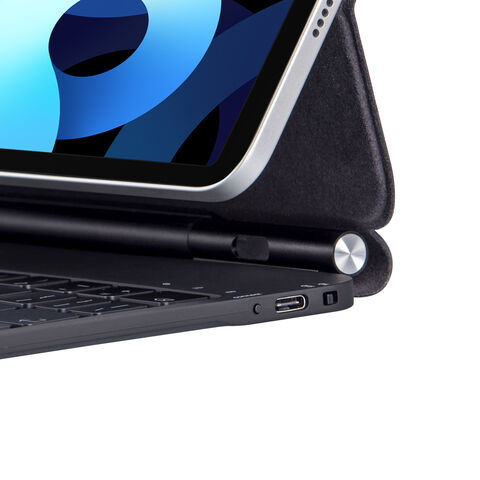 لوحة مفاتيح بلوتوث ذكية مع لوحة لمس وإضاءة خلفية لجهاز iPad 11 بوصة A16 2025، حافظة لوحة مفاتيح مع حامل متعدد الزوايا