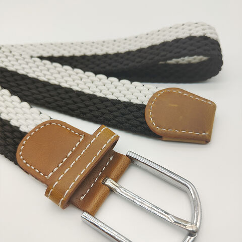 Ceinture élastique haute ceinture élastique noir et blanc