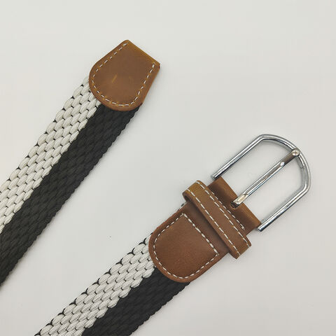 Ceinture élastique haute ceinture élastique noir et blanc