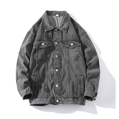 Fashion 2025 Spring Men Top Cool Black Blue Denim Jean