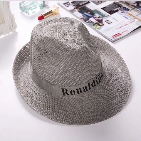 Topi Jerami Panama Musim Panas Pria, Topi Jazz Gentleman