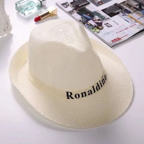 Topi Jerami Panama Musim Panas Pria, Topi Jazz Gentleman