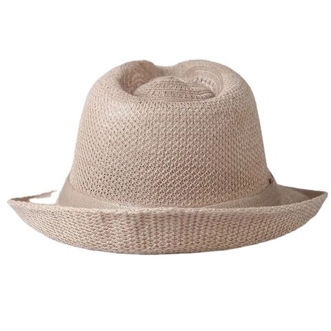 Topi Jerami Panama Musim Panas Pria, Topi Jazz Gentleman