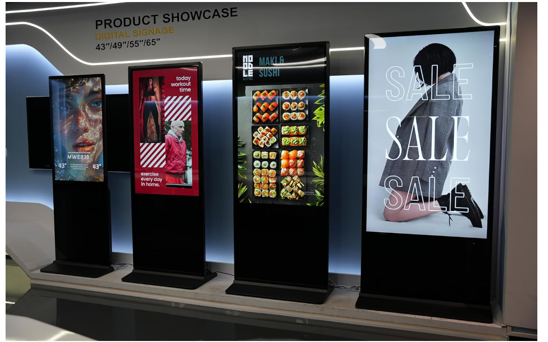 32 Inch Floor Stand Display Digital Signage Lcd Advertising Touch ...